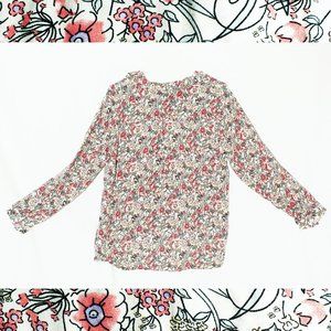 Vintage Big Dart Y2K Quirky Colorful Floral Motif Kidcore Medium Buttonup Blouse